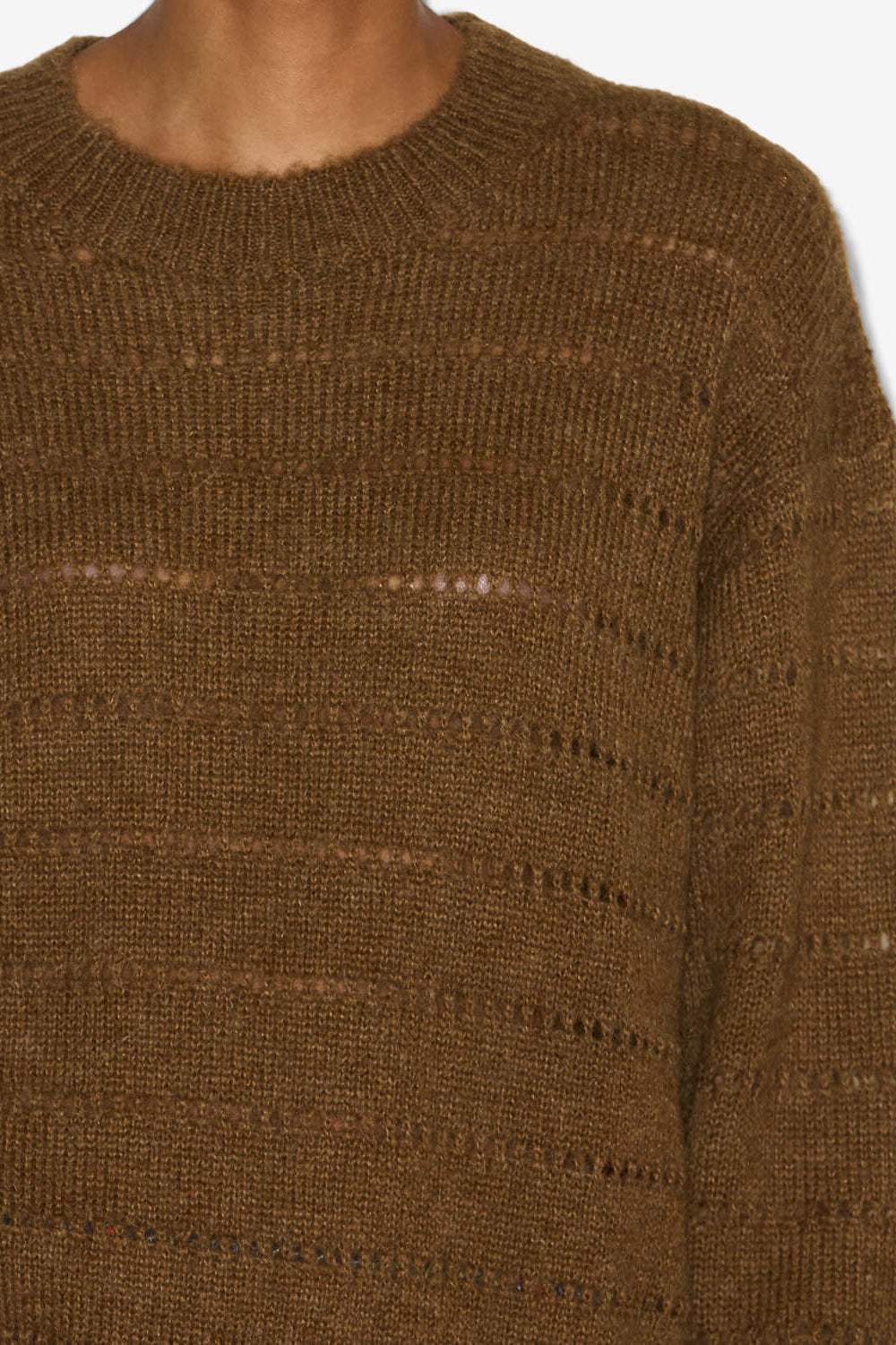 Yona openwork knit sweater - Bronze - Woman - 3