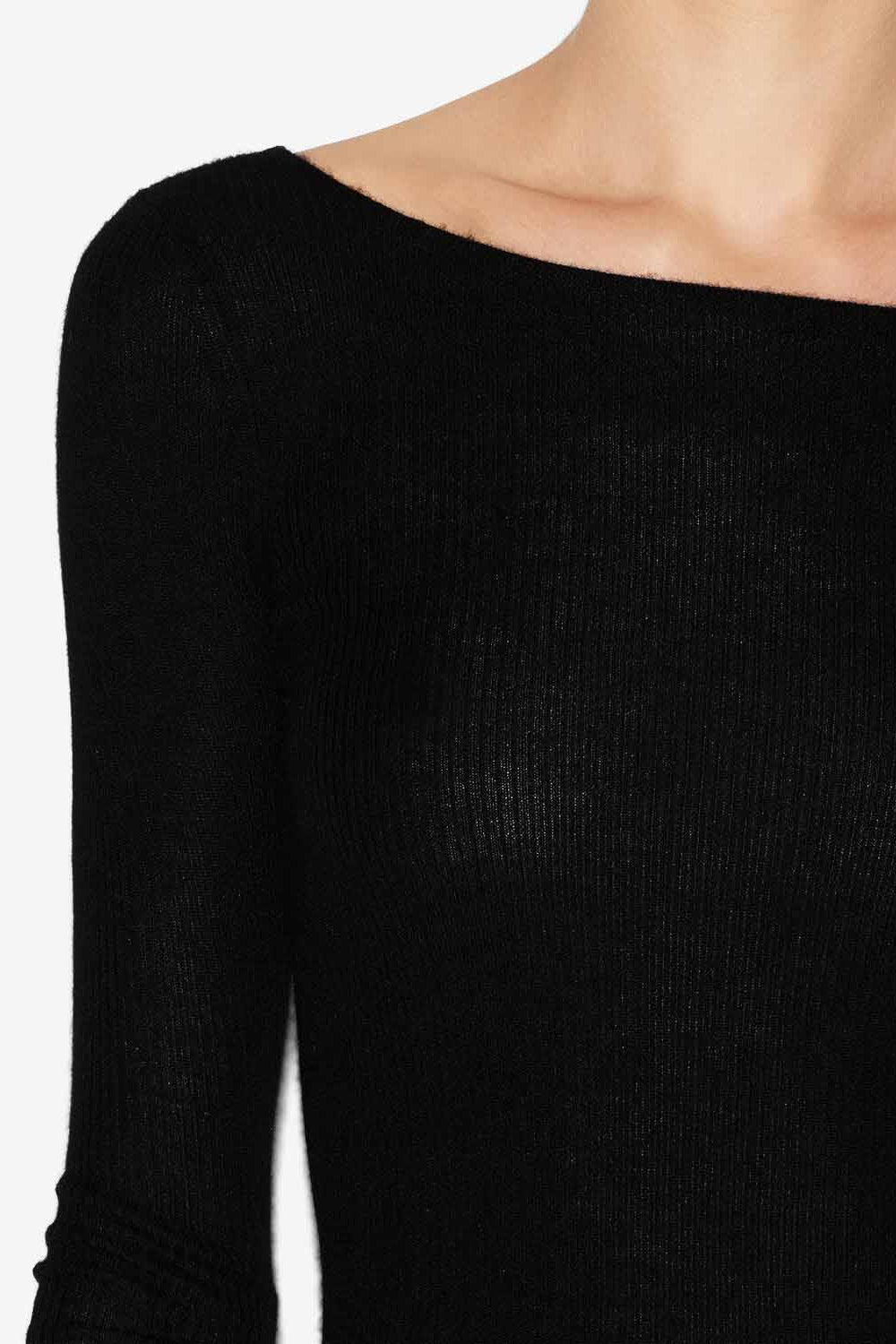 Izzie silk and cashmere sweater - Black - Woman - 3