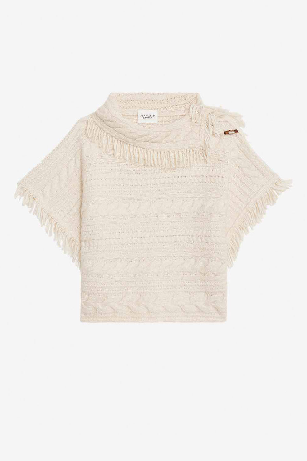 Jersey blanco de punto de cable - Crudo - Woman - 1