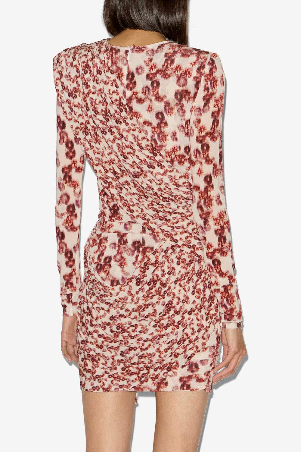 Georgia draped flowing jersey dress - Garnet - Woman - 5