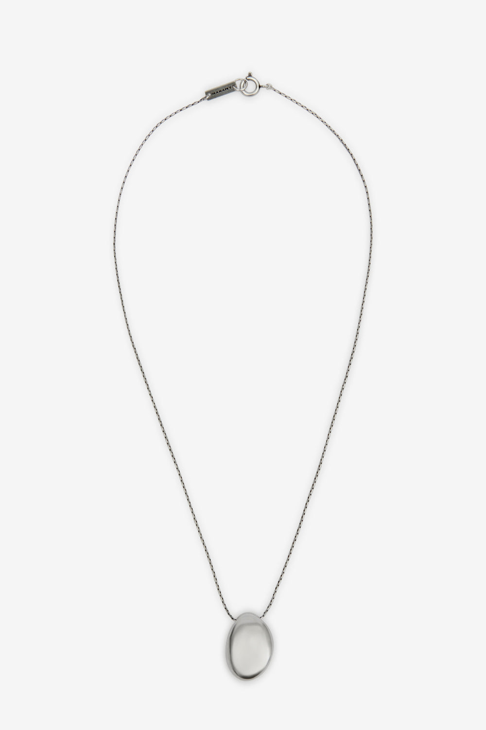 Collana lunga in corno di bufalo elliot - Ecru-silver - Man - 1