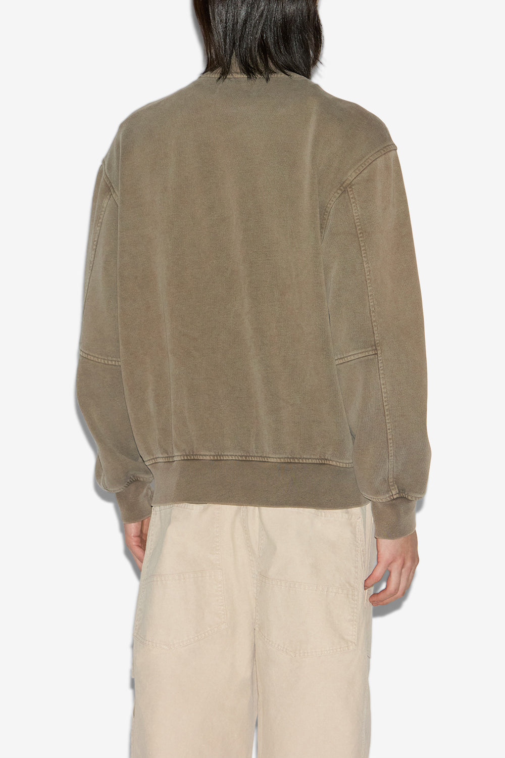 Sweatshirt marty façon bomber en jersey - Foncé bronze - Man - 5