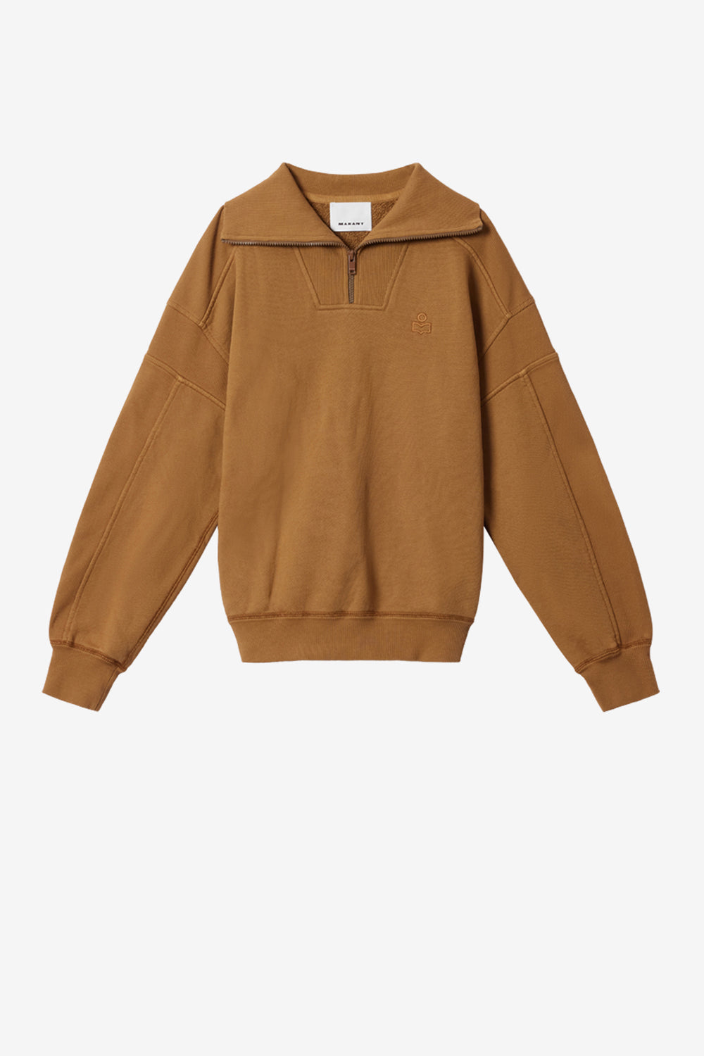 Malone cotton sweatshirt - Camel - Man - 1