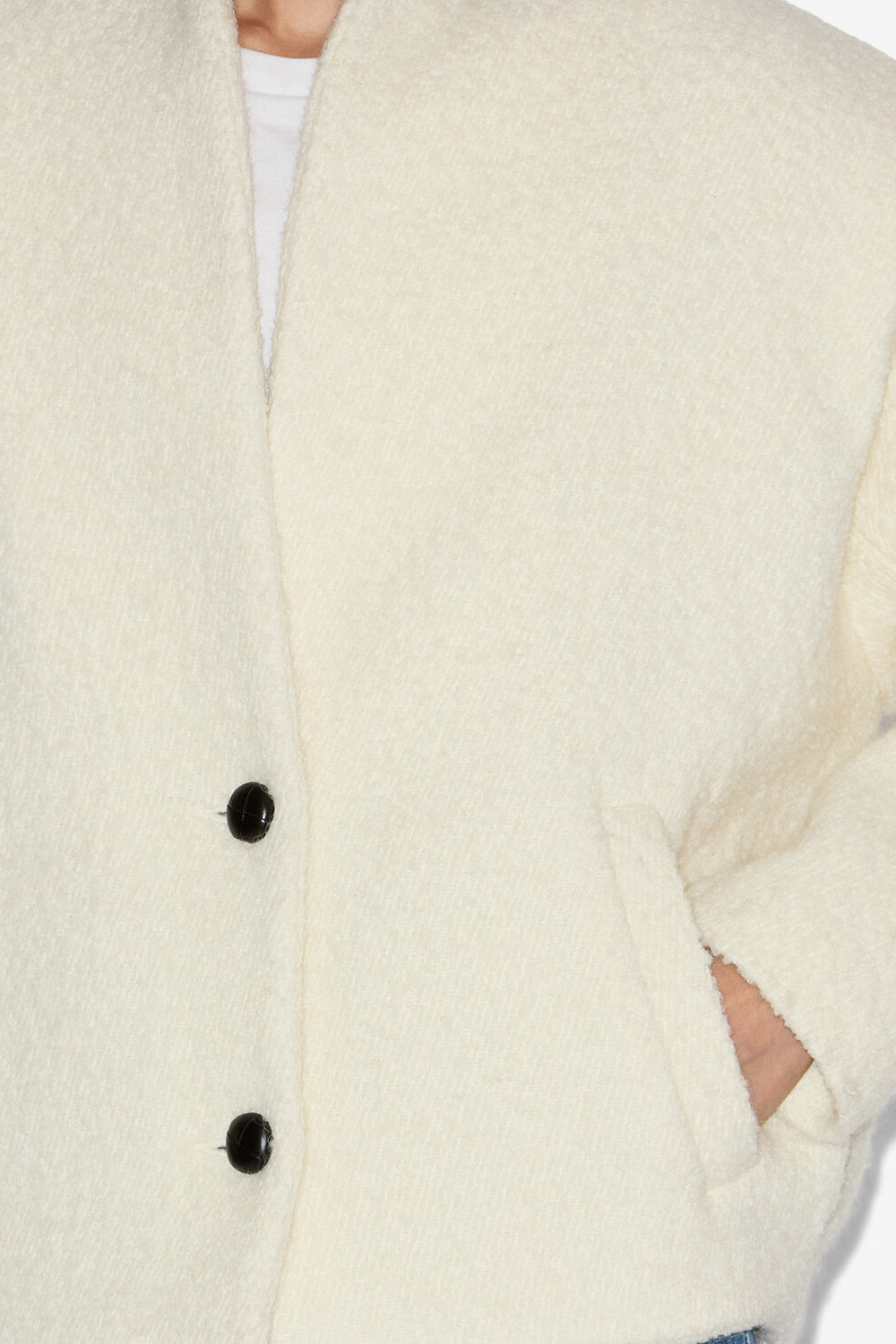 Drogo wool blend suit jacket - Ecru - Woman - 3