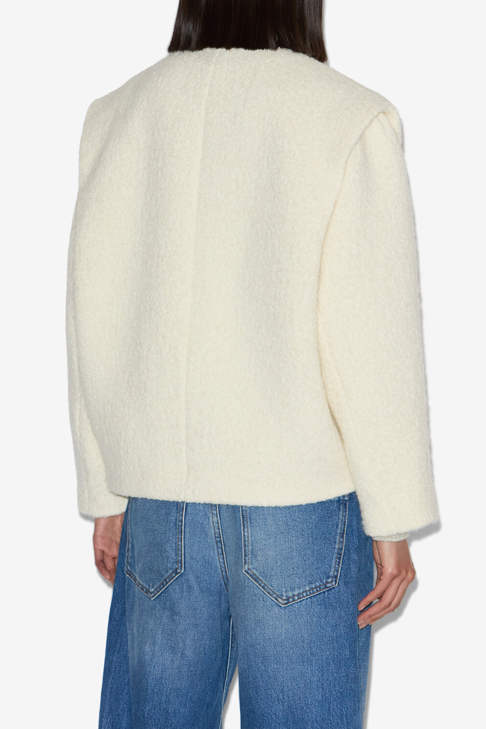 Drogo wool blend suit jacket - Ecru - Woman - 5