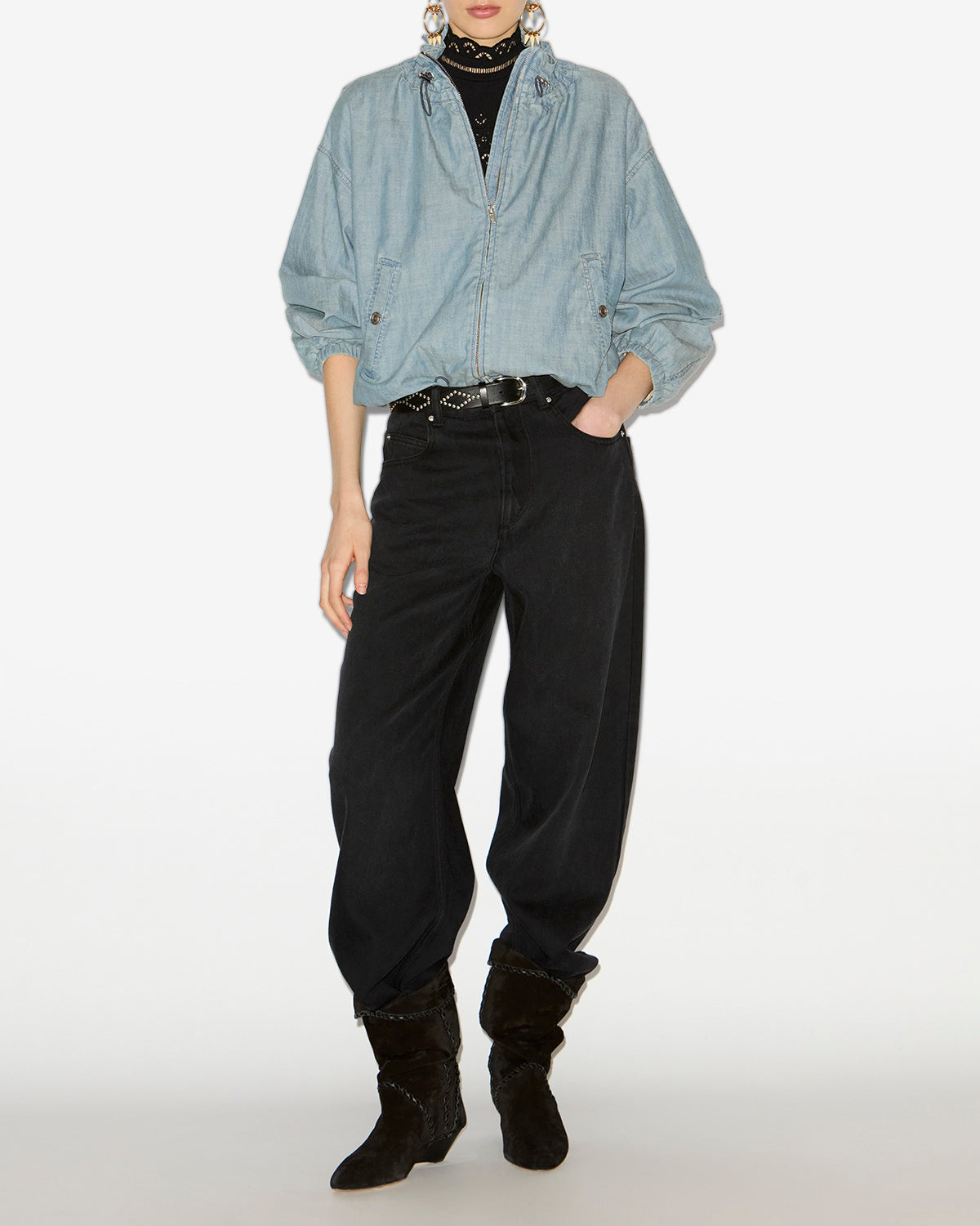 Plume jacket Woman Blue 4