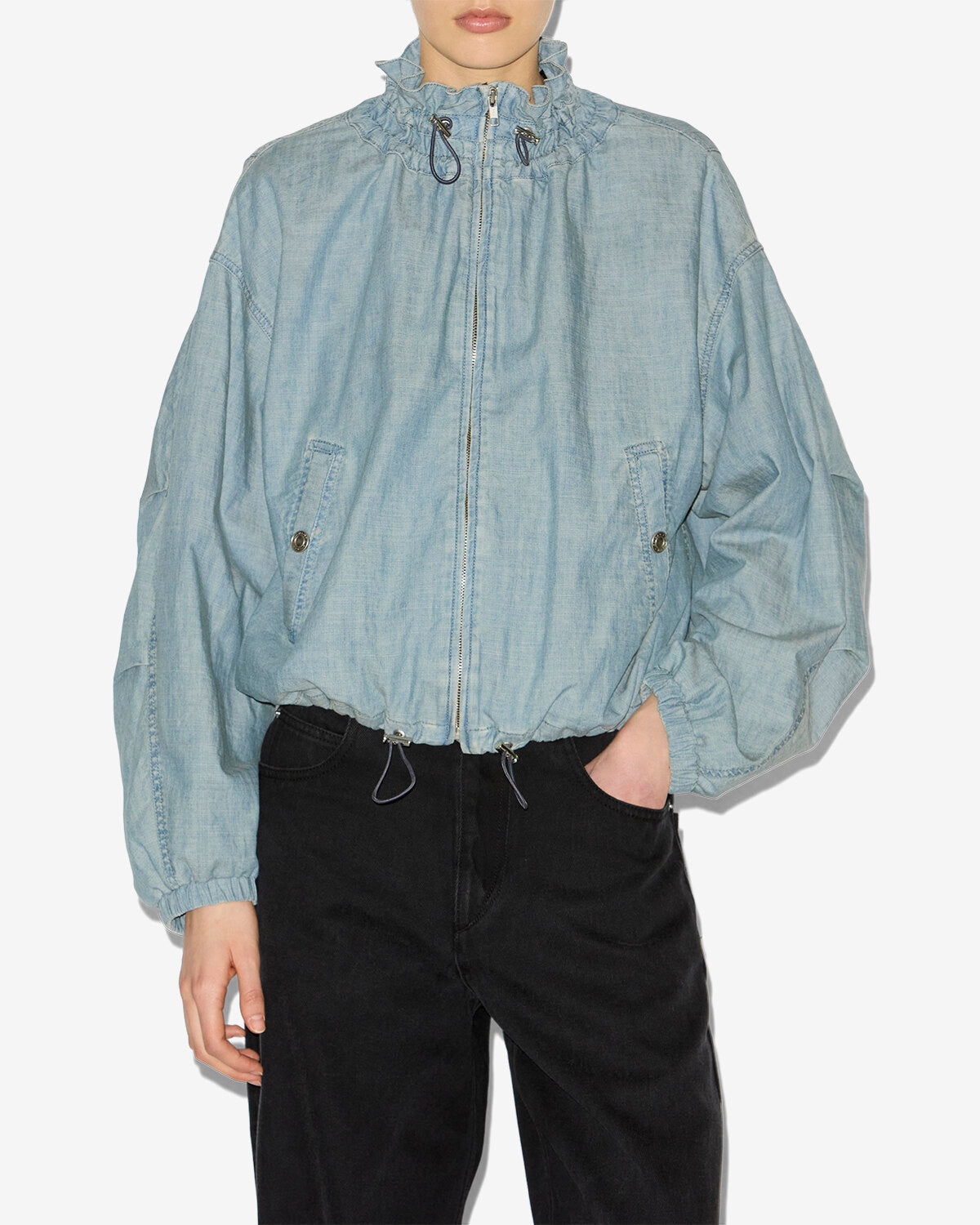 Plume jacket Woman Blue 5