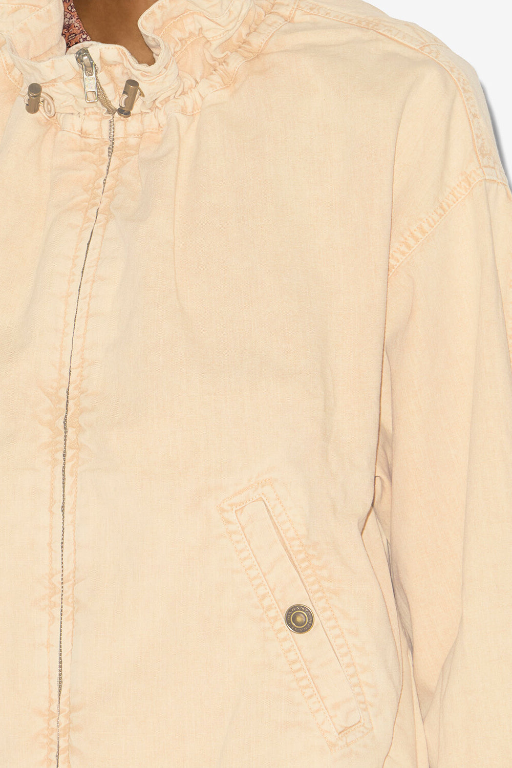 Plume short chambray jacket - Beige - Woman - 3