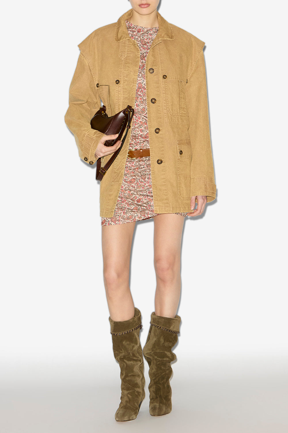 Malika cotton workwear jacket - Bronze - Woman - 4