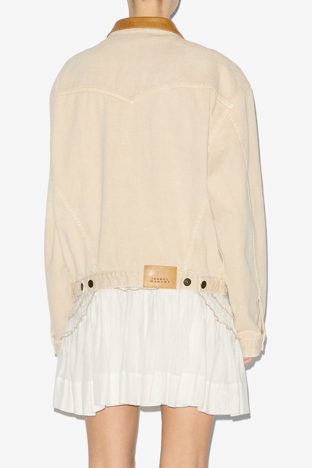 Veste petunia en denim - Écru - Woman - 5