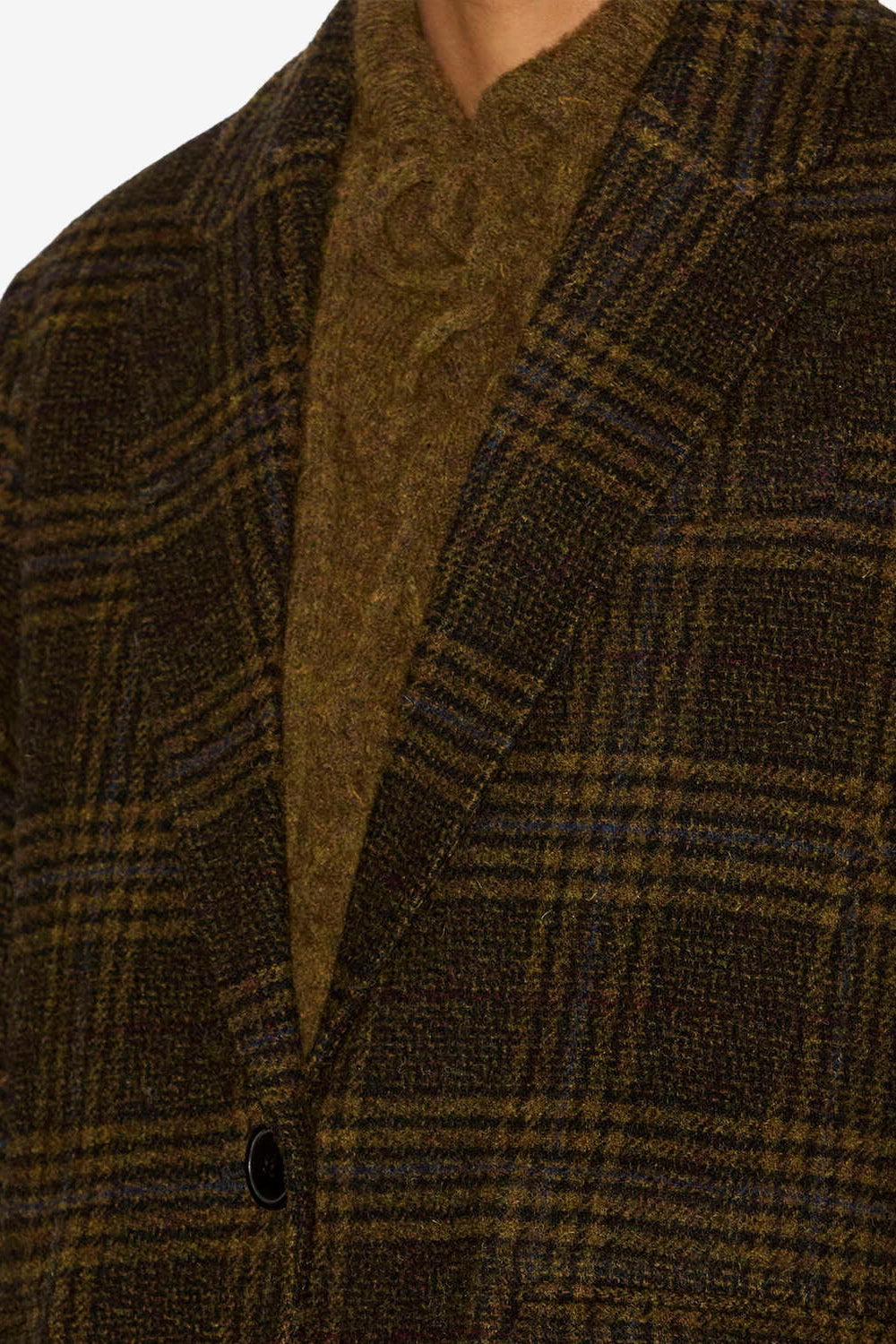 Gesina checkered suit jacket - Khaki - Woman - 3