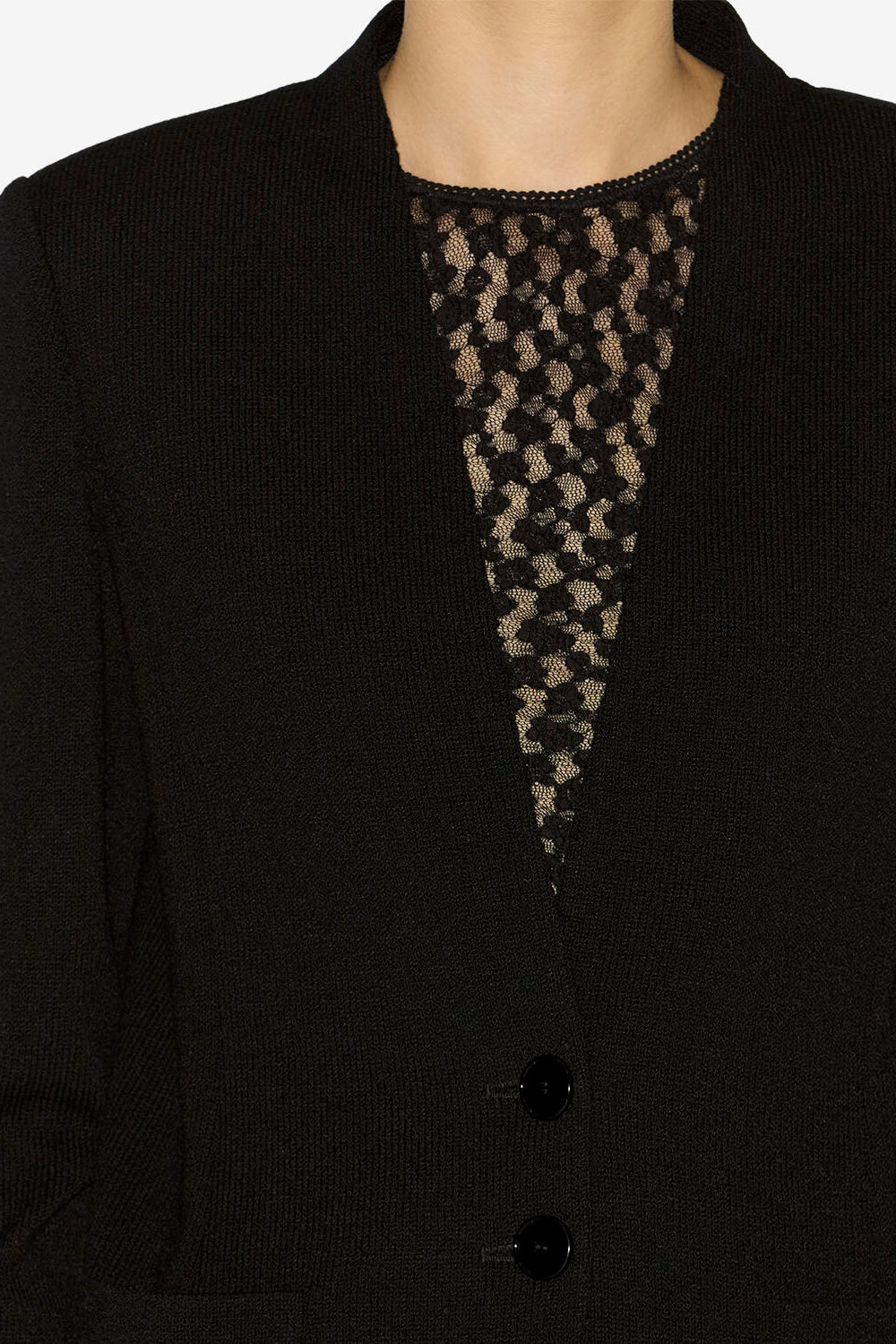 Olivia knit suit jacket - Black - Woman - 3