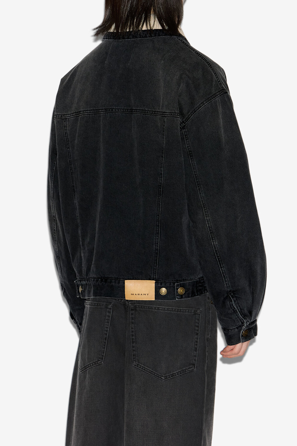 Jacke jackson aus denim und kunstpelz - Schwarz gewaschen - Man - 5