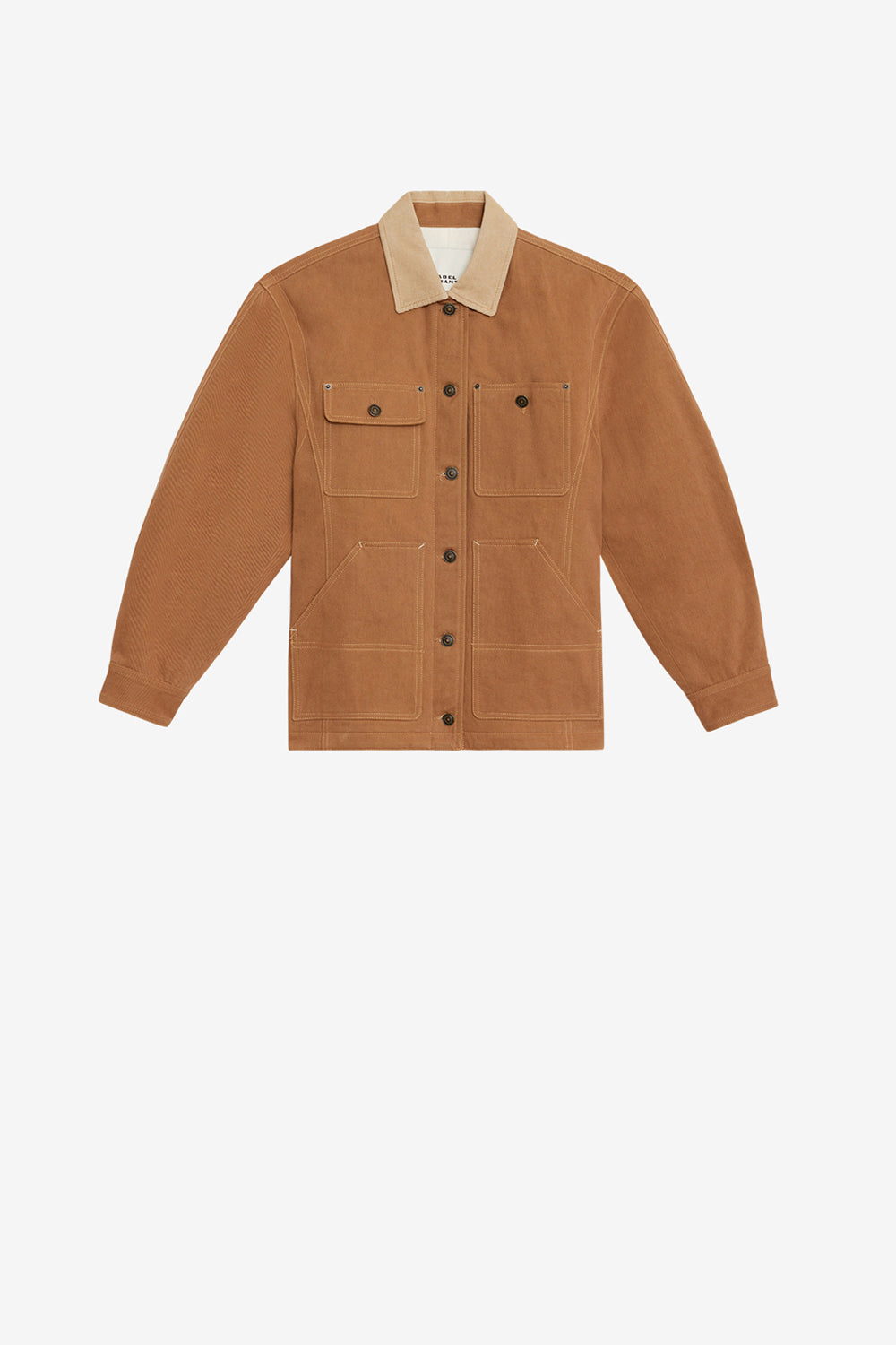 Ninon cotton workwear jacket - Cognac - Woman - 1