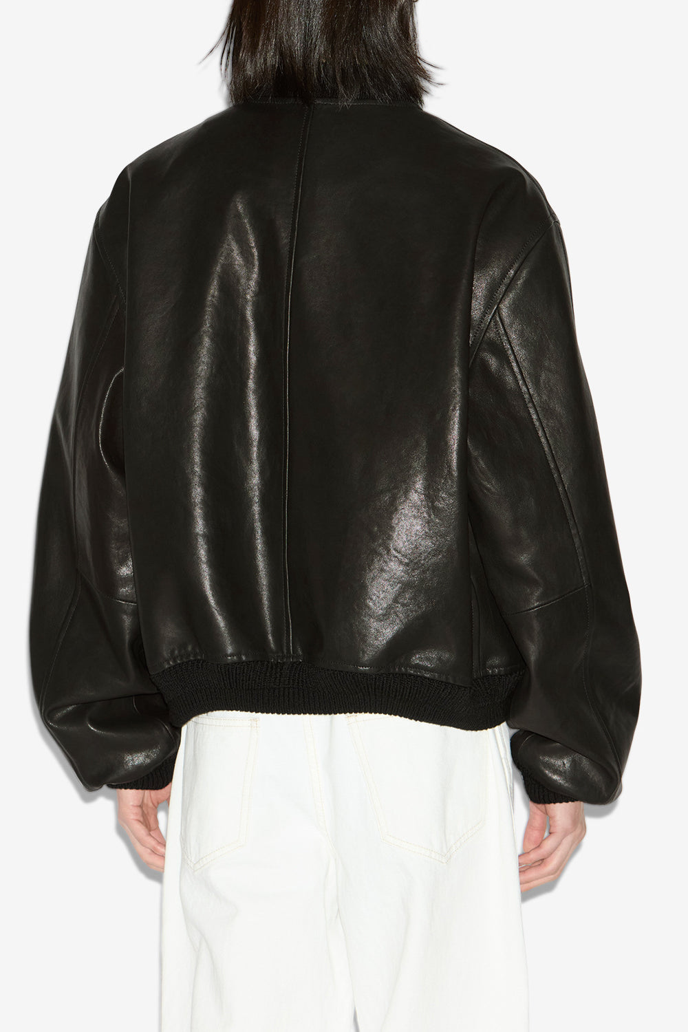 Blaike short leather jacket - Black - Man - 5