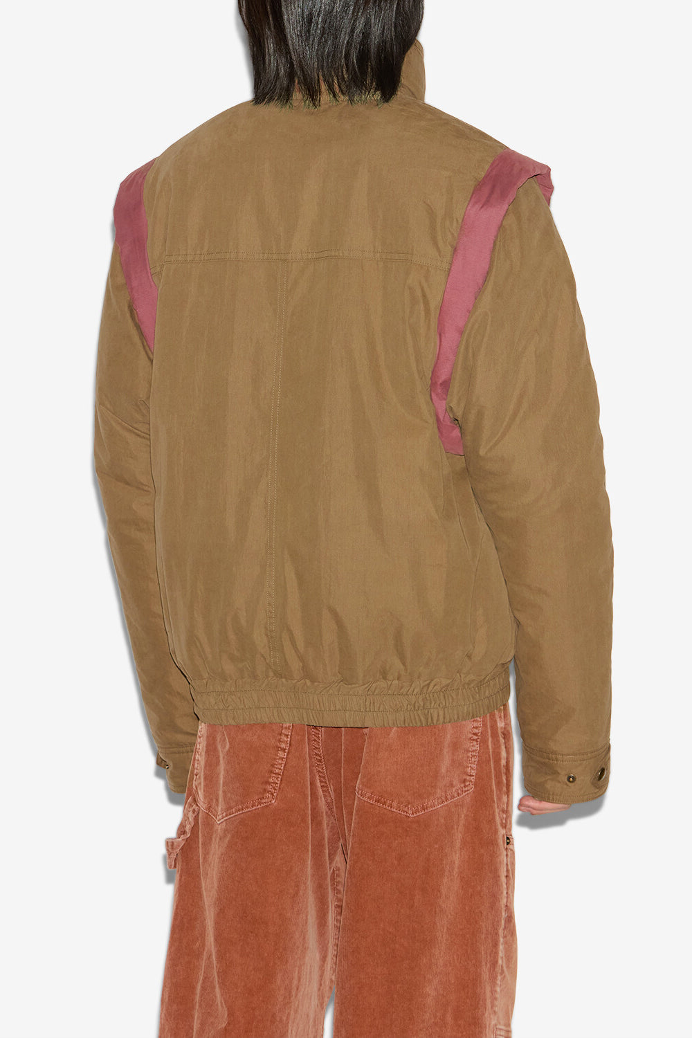 Dilwen plain-colored cotton jacket - Khaki - Man - 5