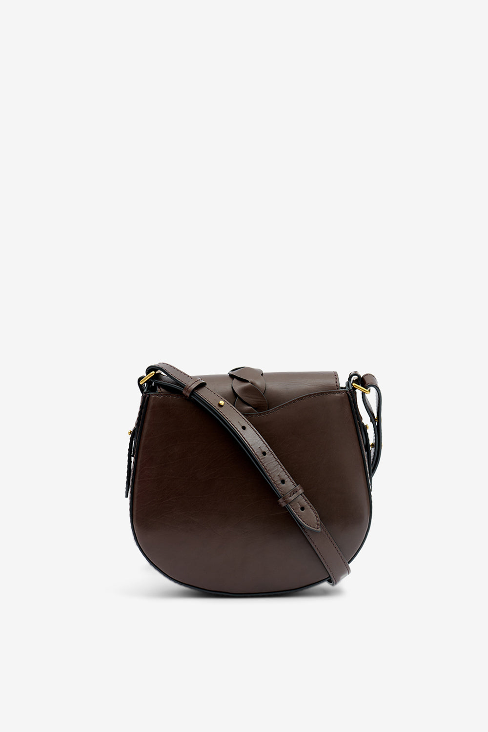 Altay small leather shoulder bag - Chocolate - Woman - 3