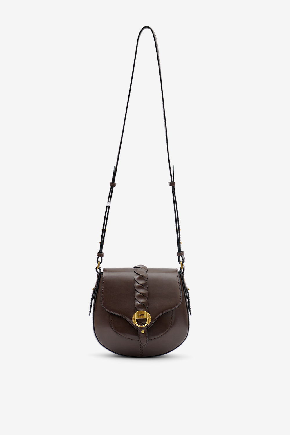 Altay small leather shoulder bag - Chocolate - Woman - 6