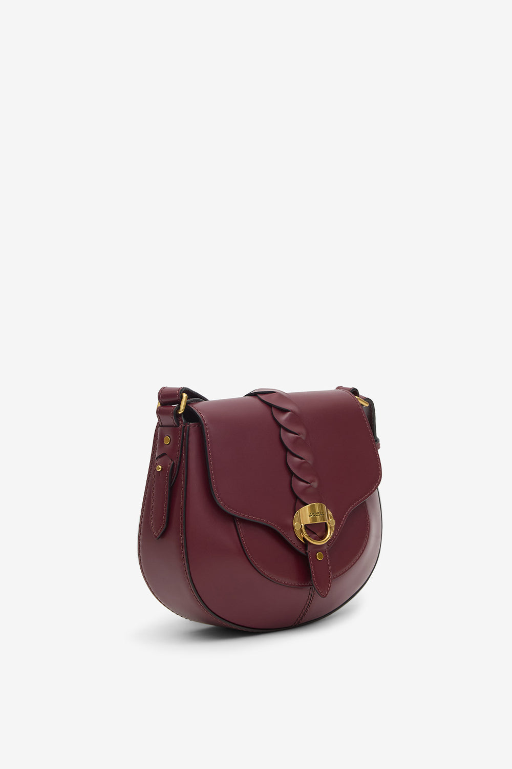Altay small leather shoulder bag - Burgundy - Woman - 5