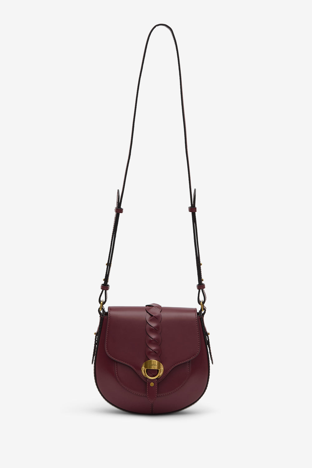 Altay small leather shoulder bag - Burgundy - Woman - 6