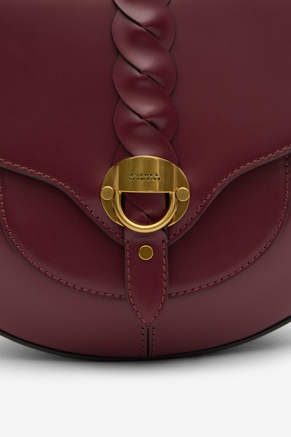 Altay small leather shoulder bag - Burgundy - Woman - 4