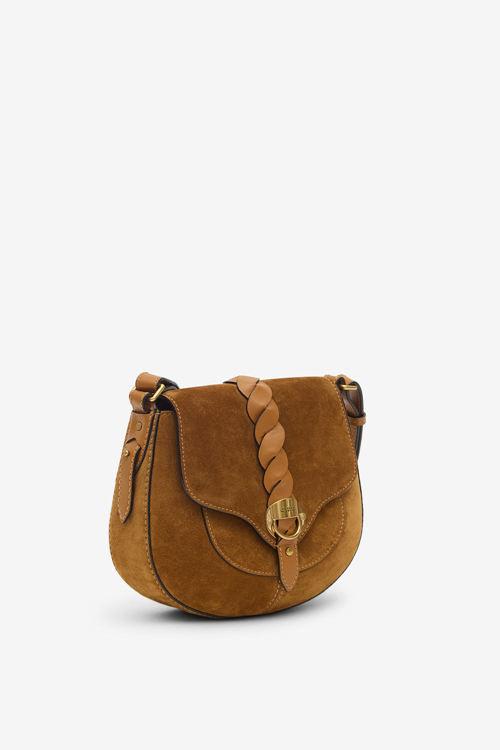 Altay small shoulder bag in suede leather - Cognac - Woman - 5