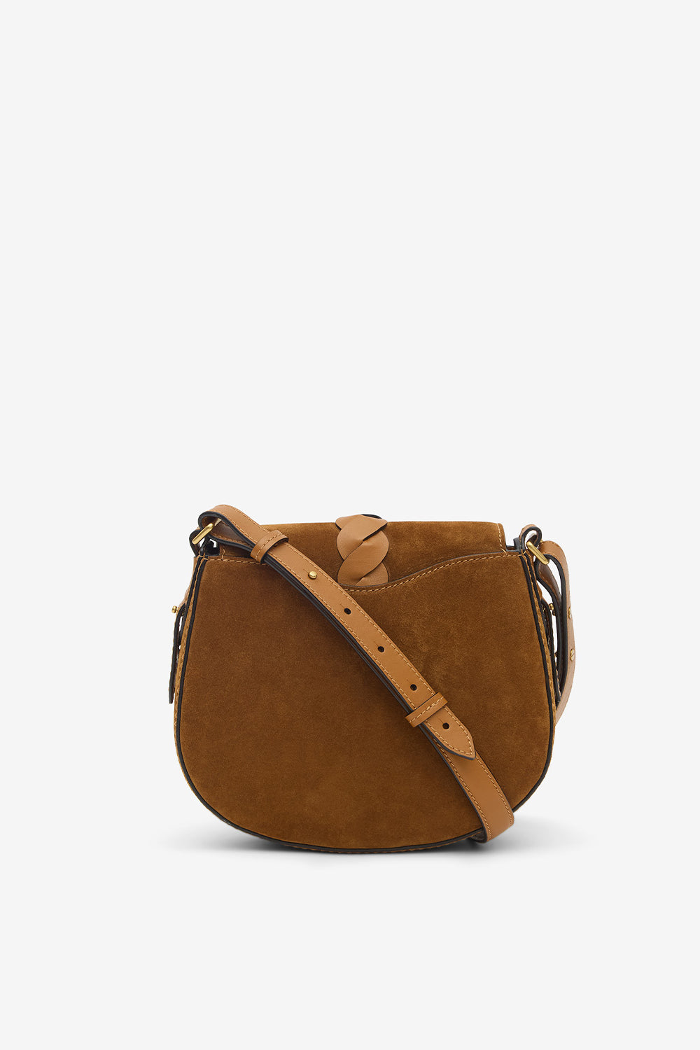 Altay small shoulder bag in suede leather - Cognac - Woman - 3