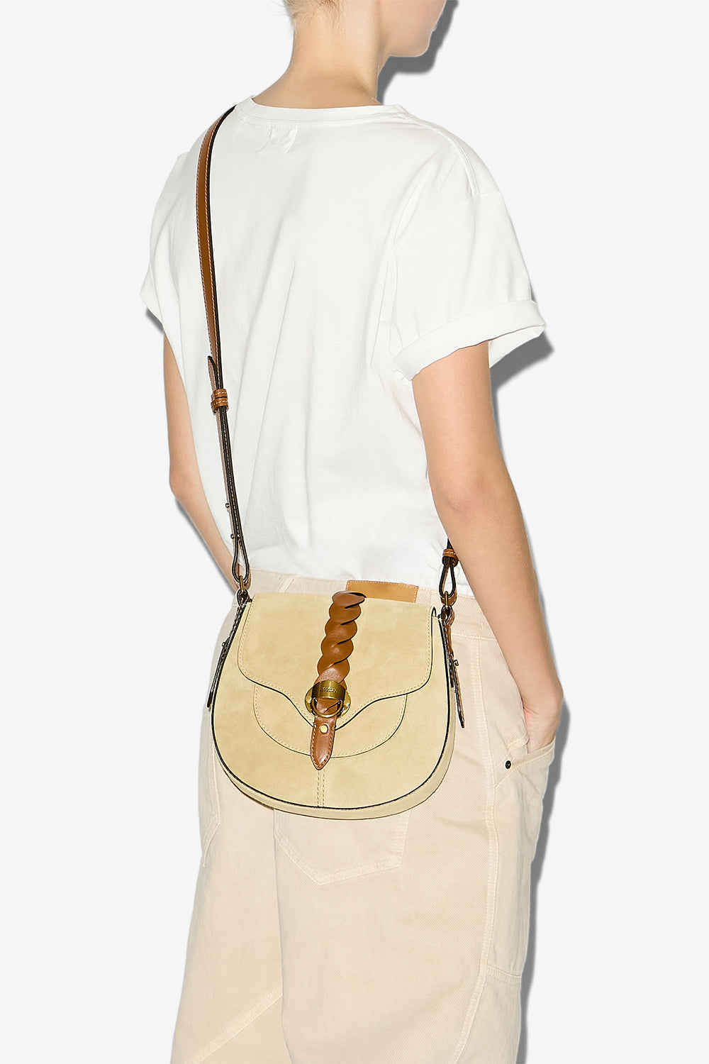 Bolso bandolera altay small de cuero - Beige - Woman - 2