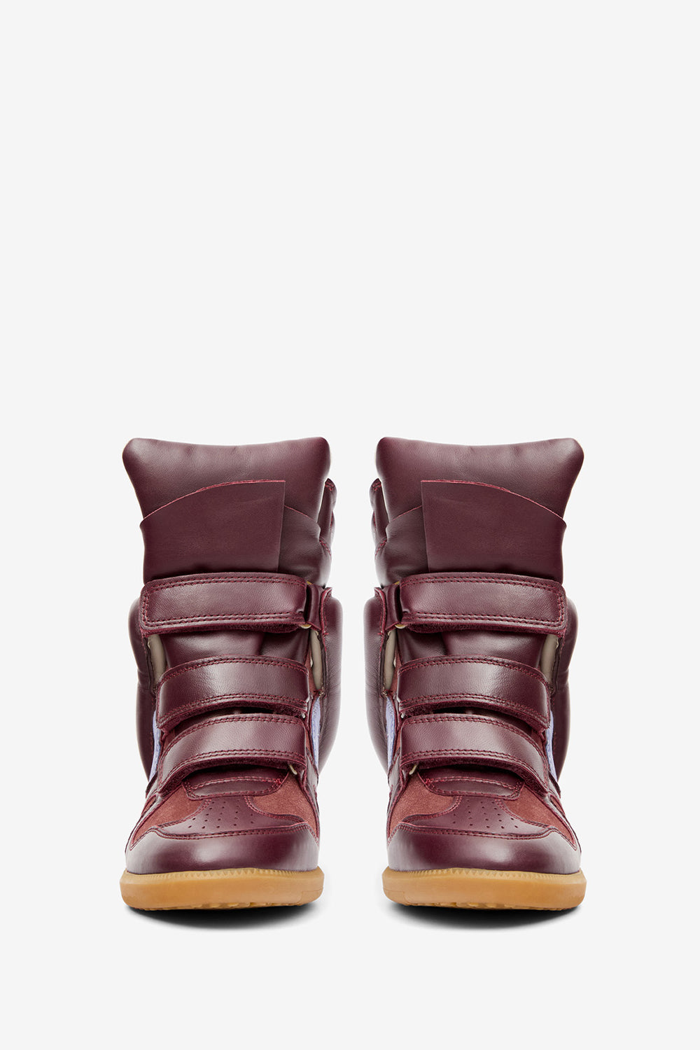 Bekett leather wedge sneakers - Plum-lavender - Woman - 4