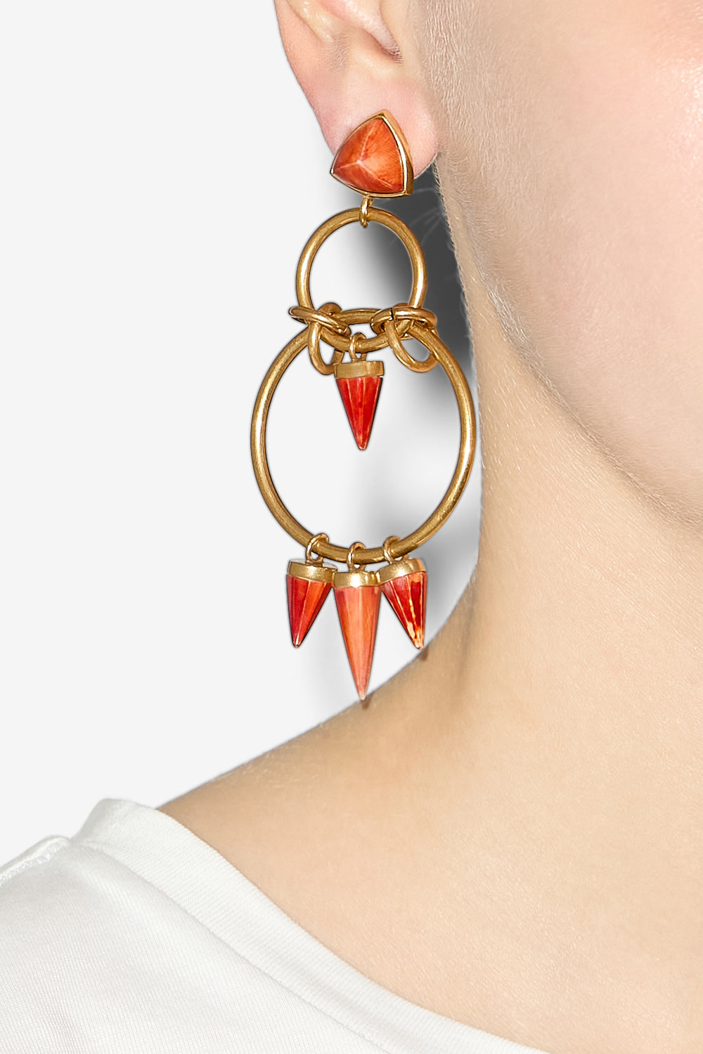 Boucles d'oreilles be with you à pendentif - Henna-light brass - Woman - 2