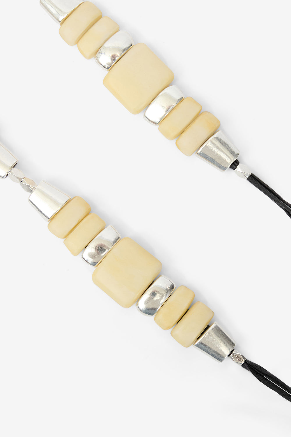 Rosly beaded jewel belt - Ecru-silver - Woman - 3