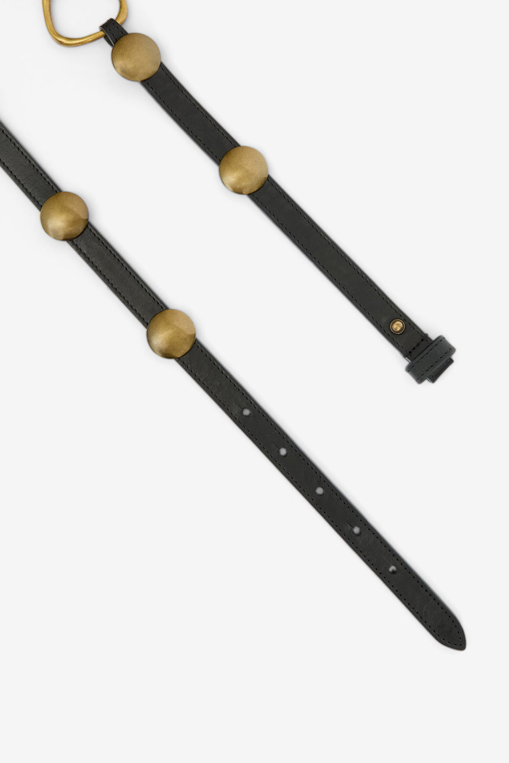 Karlo embellished leather belt - Black - Woman - 3