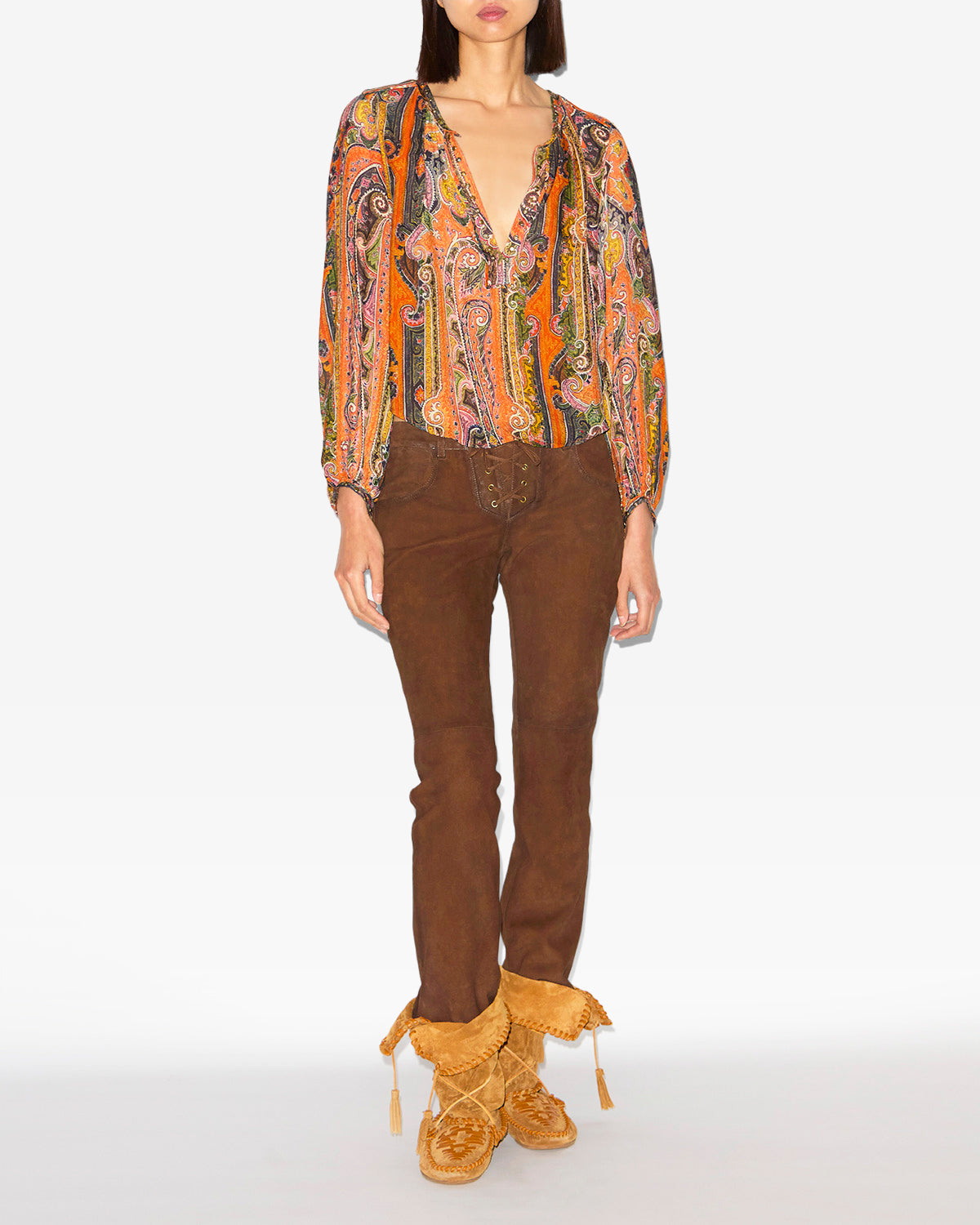 May blouse Woman Orange 4
