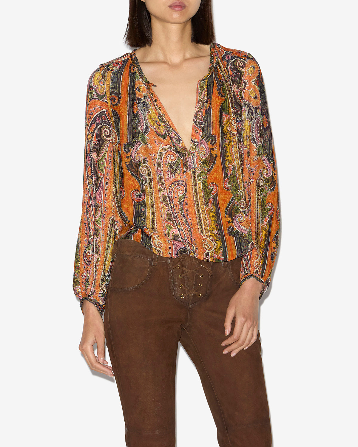 May blouse Woman Orange 5