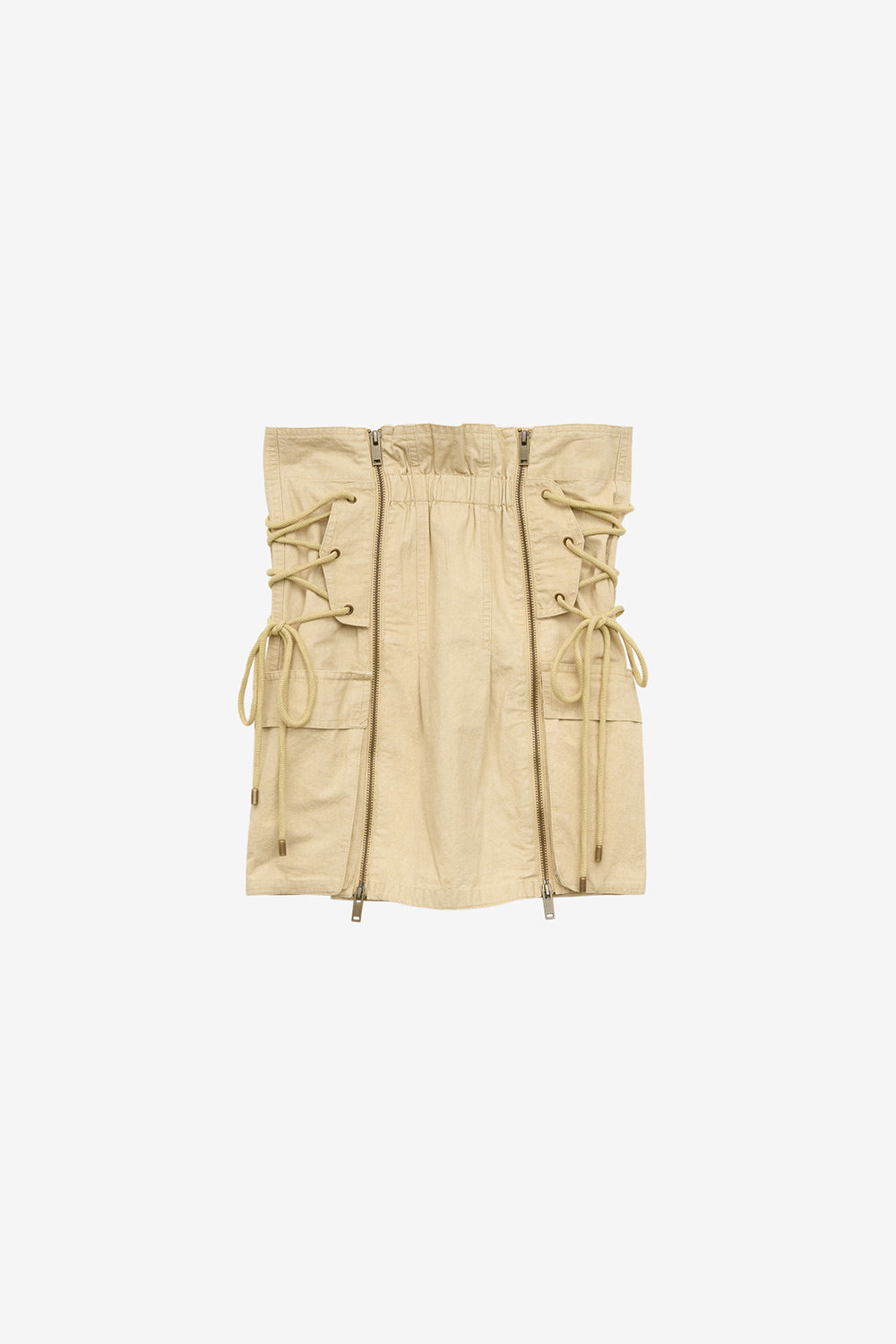 Iteli laced high-waisted skirt - Ecru - Woman - 1