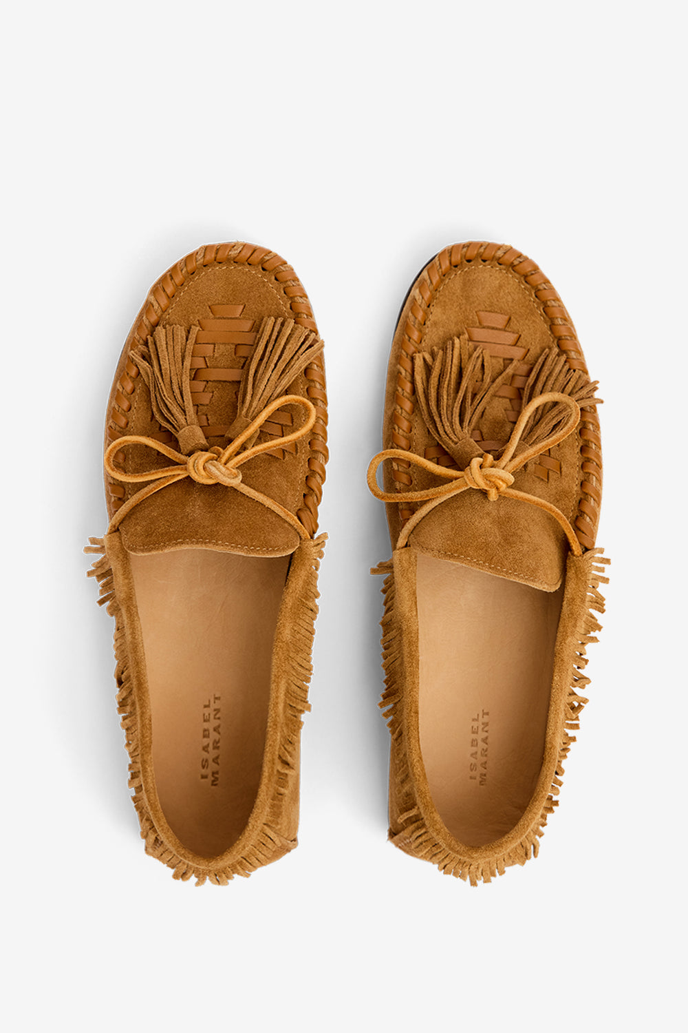 Fitza fringed leather loafers - Cognac - Woman - 4