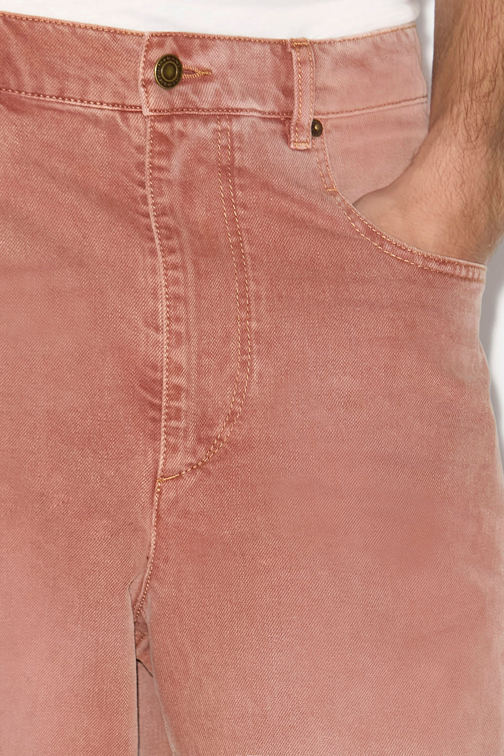 Weite jeans jameson aus denim - Burnt henna - Man - 3