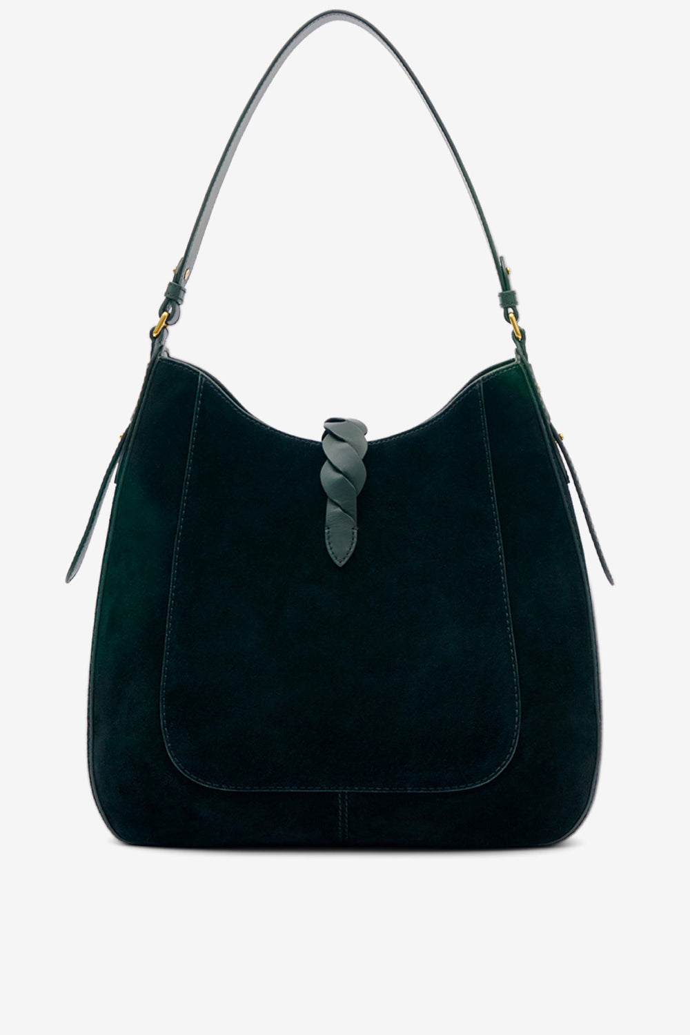 Altay hobo suede calfskin leather bag - Black - Woman - 2