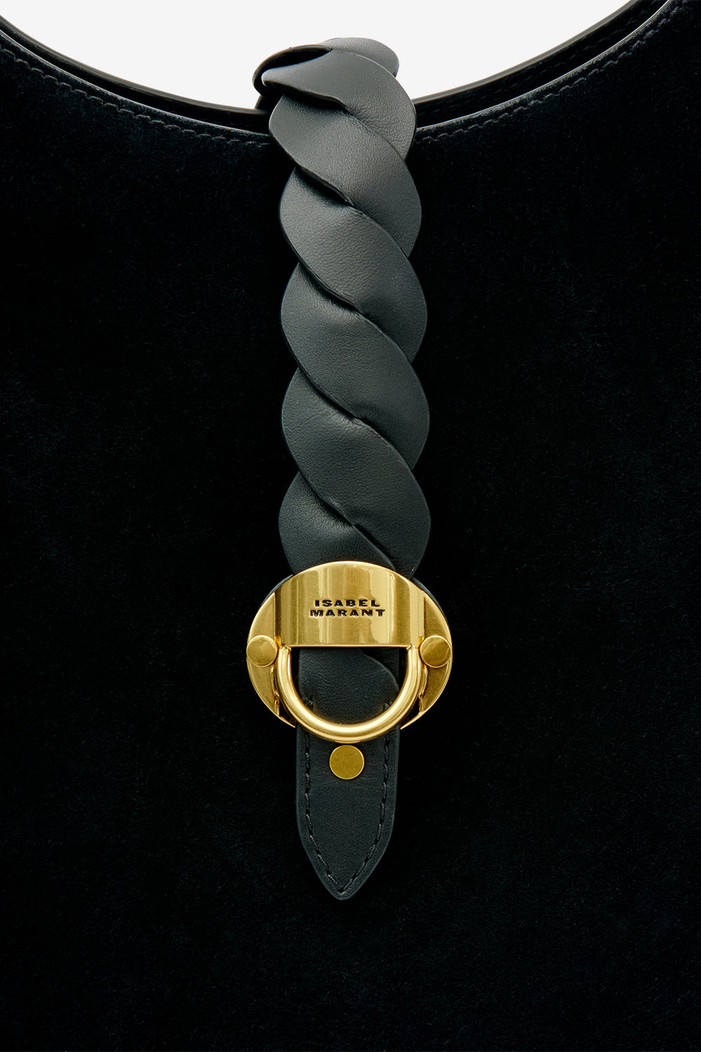 Altay hobo suede calfskin leather bag - Black - Woman - 3