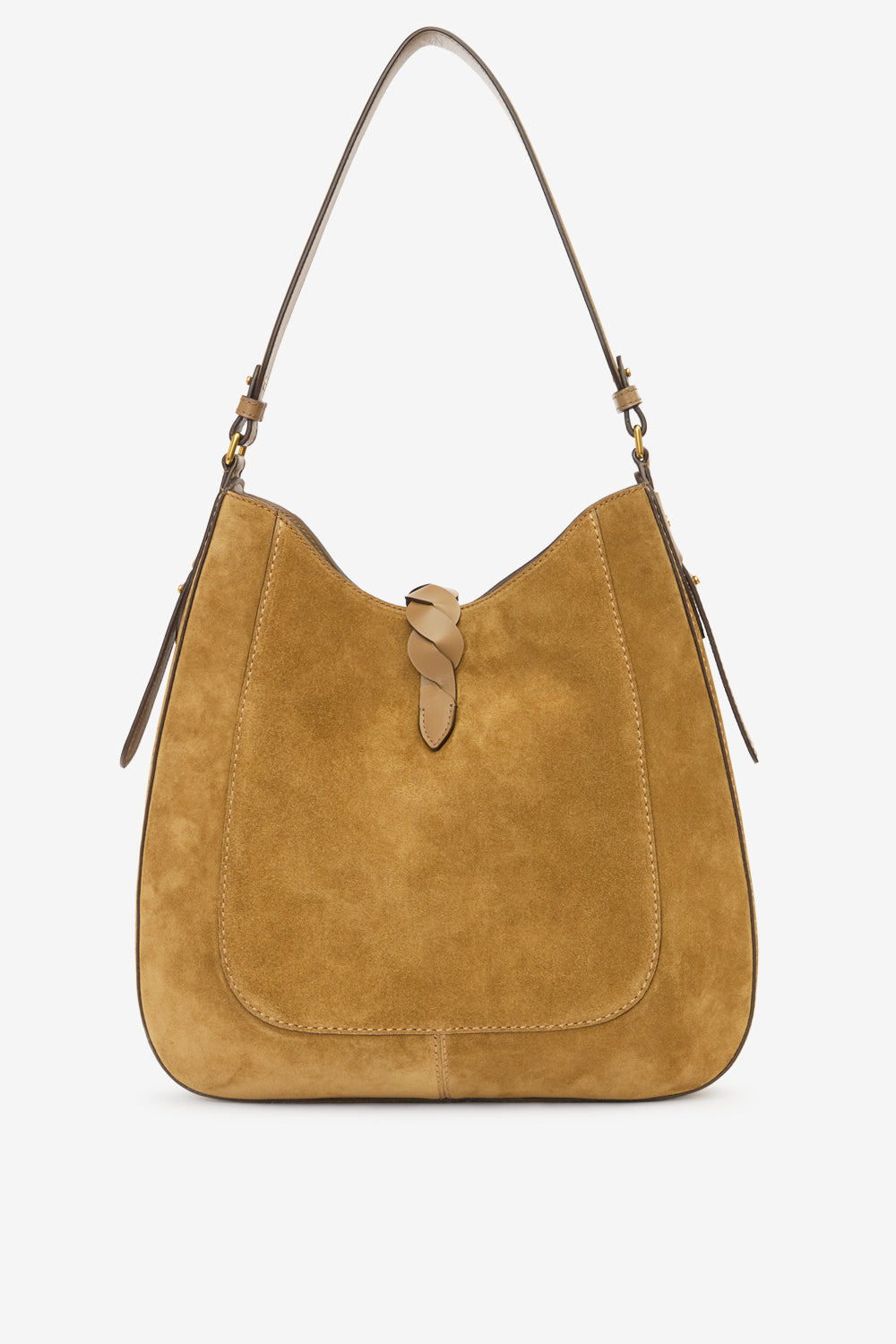 Altay hobo suede calfskin leather handbag - Taupe - Woman - 3