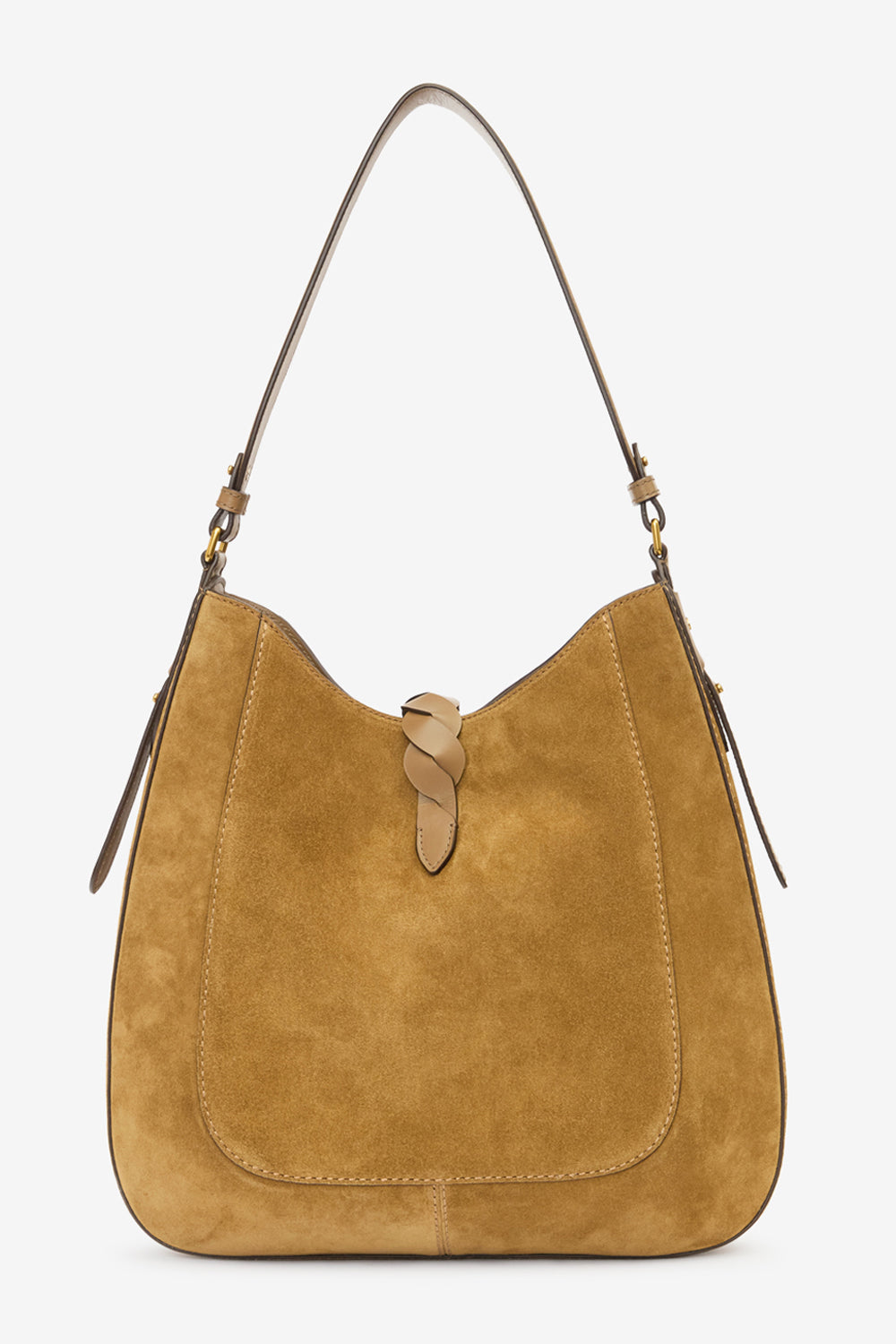Altay hobo suede calfskin leather handbag - Taupe - Woman - 3