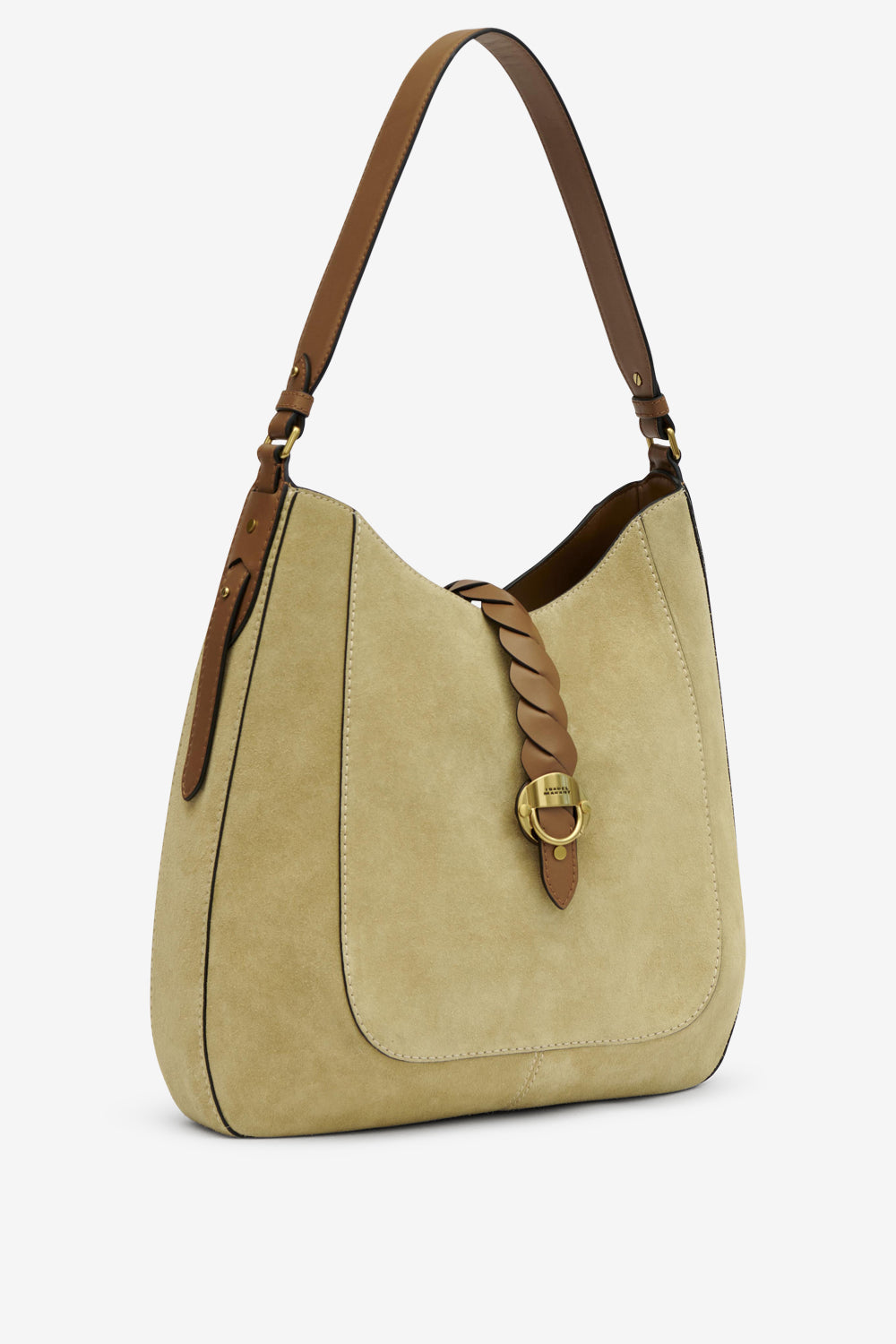 Altay hobo suede calfskin leather bag - Beige - Woman - 4