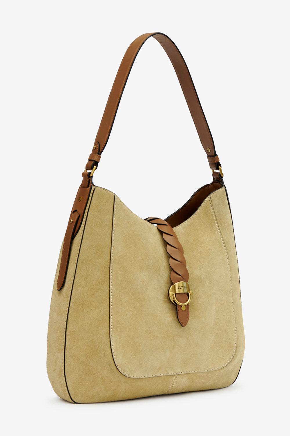 Altay hobo suede calfskin leather bag - Beige - Woman - 4