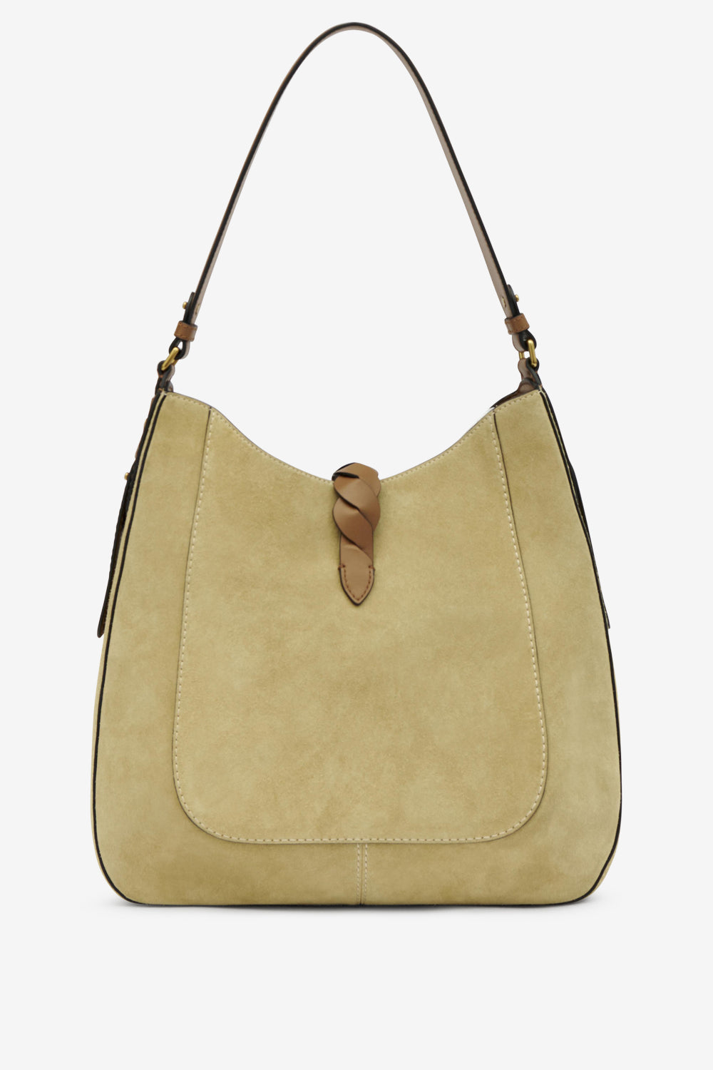 Altay hobo suede calfskin leather bag - Beige - Woman - 3