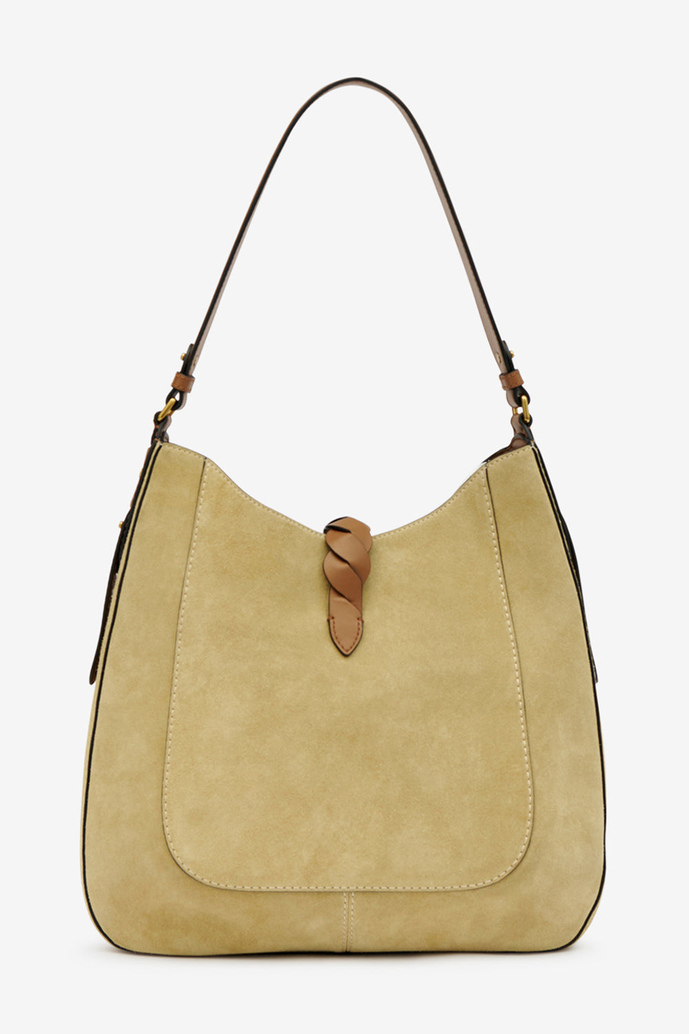 Altay hobo suede calfskin leather bag - Beige - Woman - 3
