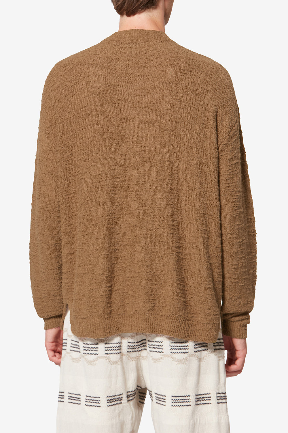 Arnold 질감 마감 니트 스웨터 - 청동 - Man - 5