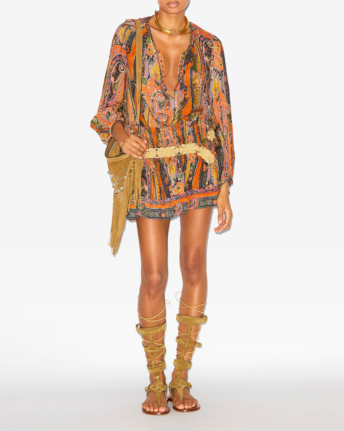 Maelly shorts Woman Orange 4