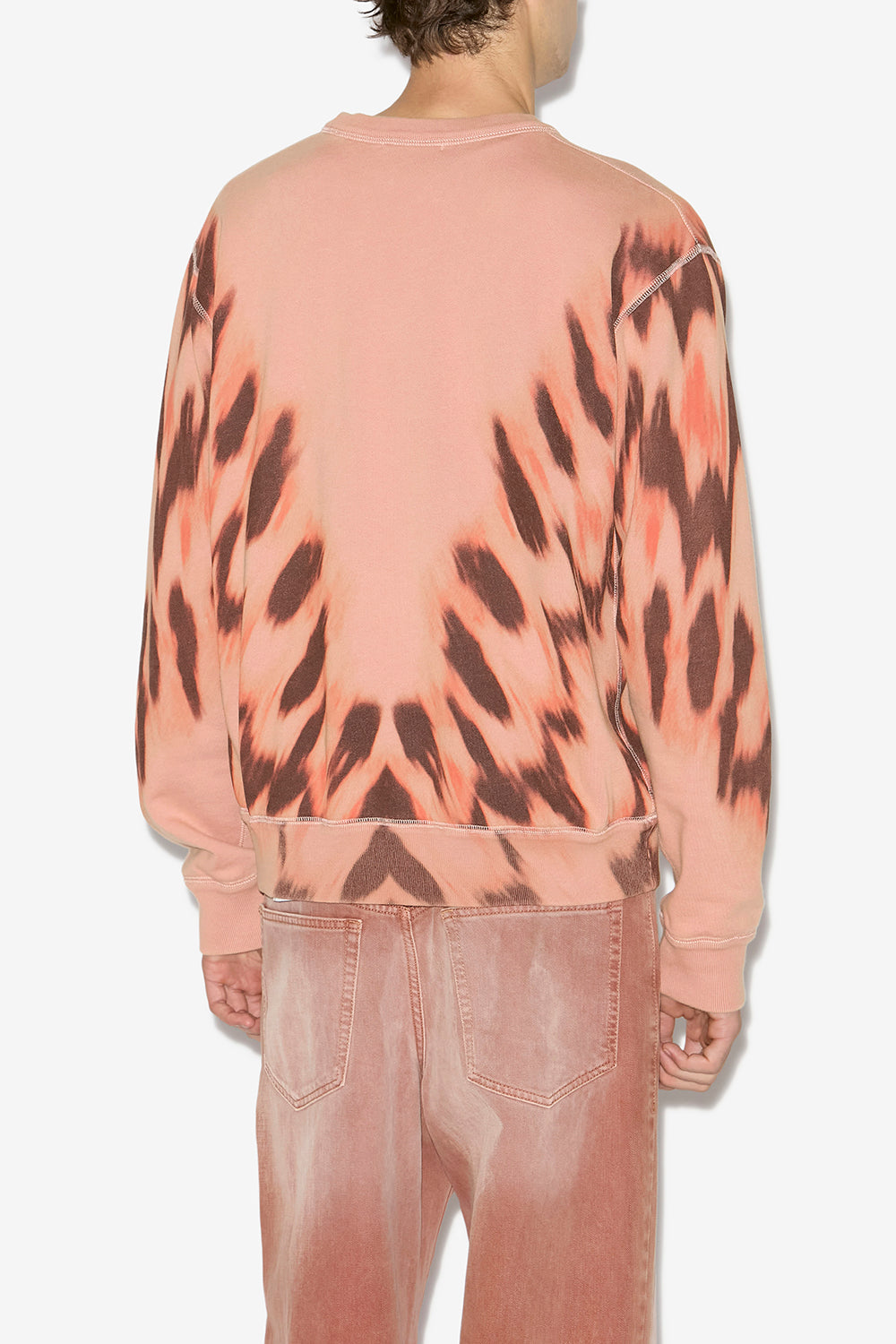 Bedrucktes sweatshirt mikoy aus baumwolle mit logo - Orange - Man - 5