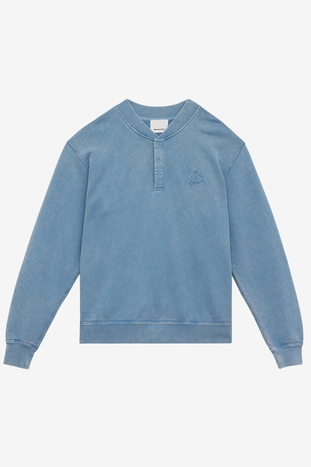 Sweatshirt mathias aus verwaschener baumwolle - Ice blue - Man - 1