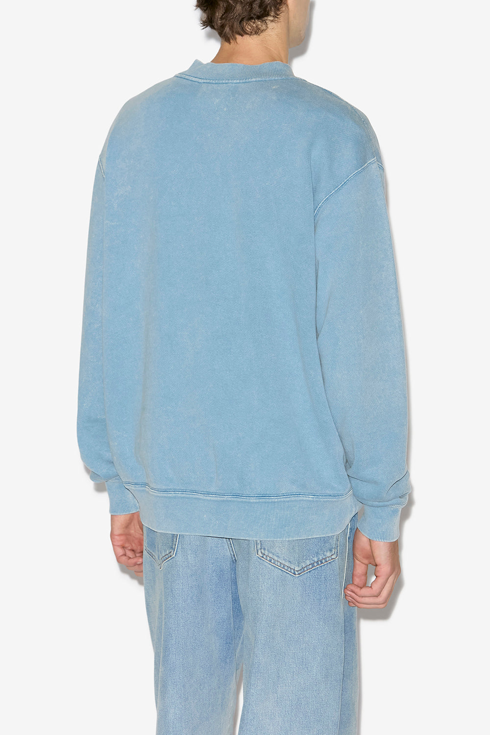 Sweatshirt mathias aus verwaschener baumwolle - Ice blue - Man - 5